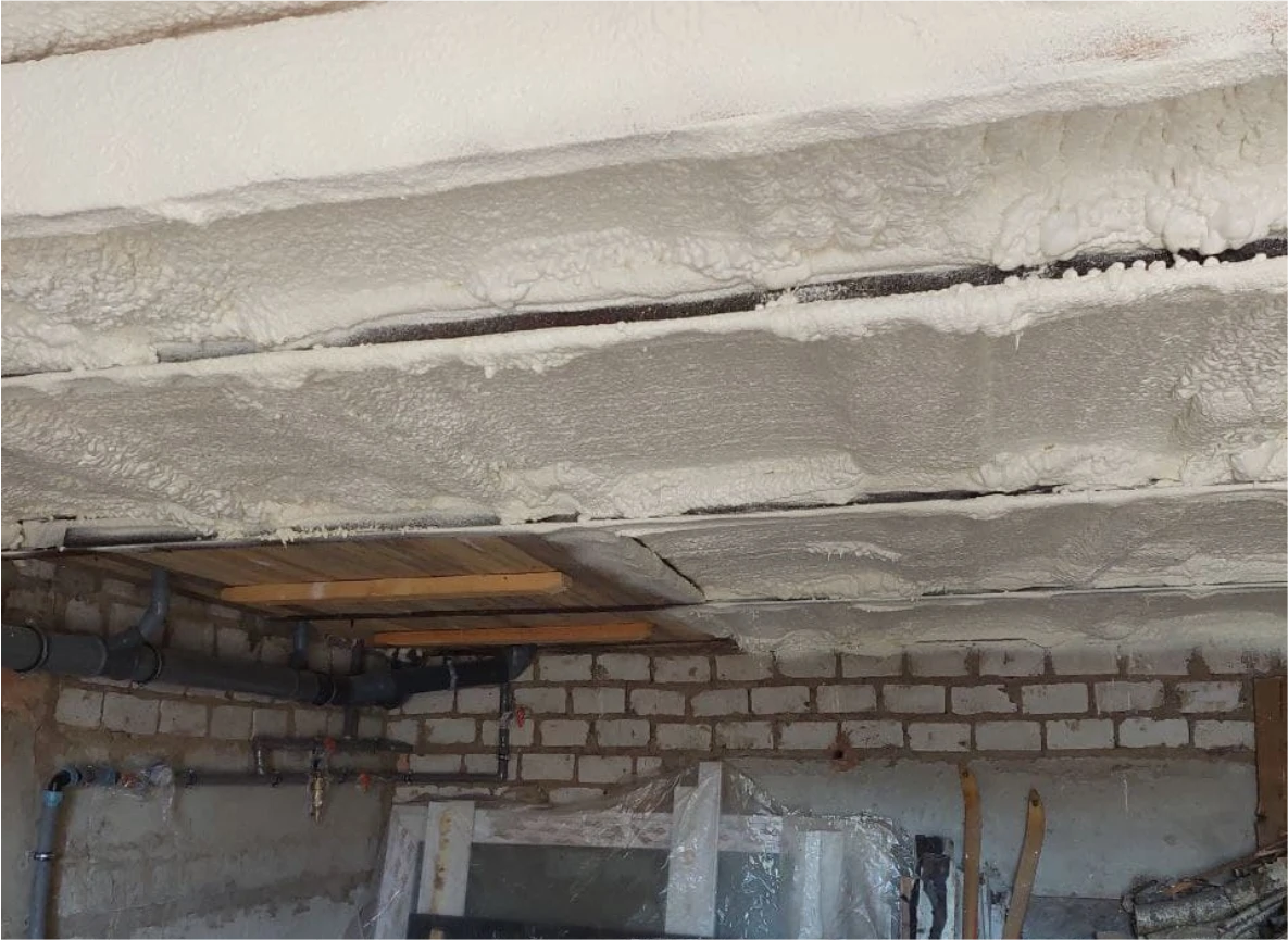 Утепление ППУ гаражного помещения