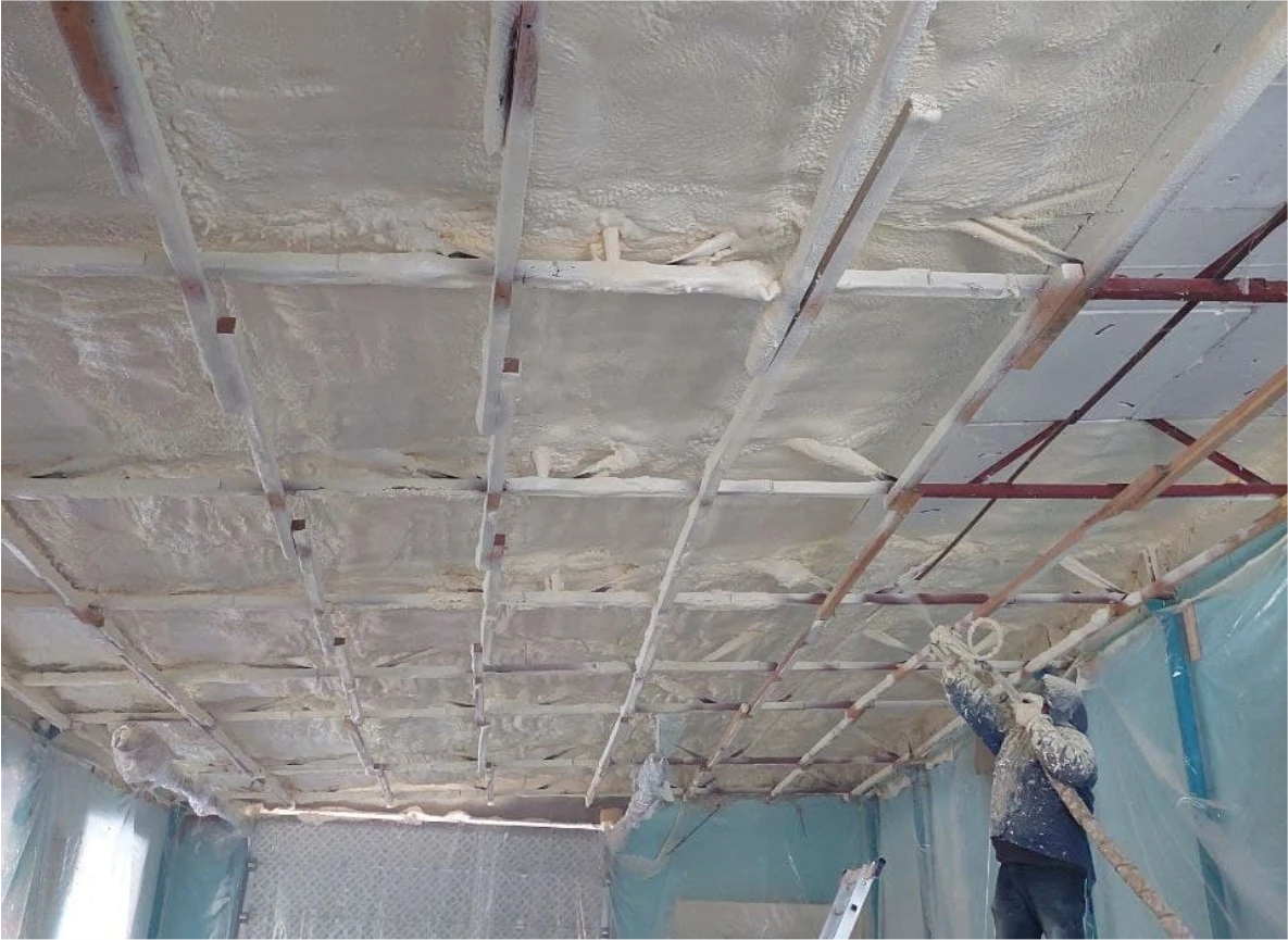 Утепление хранилища (склада) пенополиуретаном