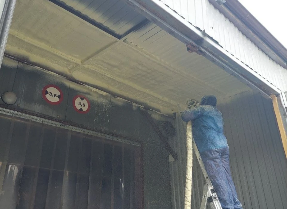 Утепление ППУ производственного помещения